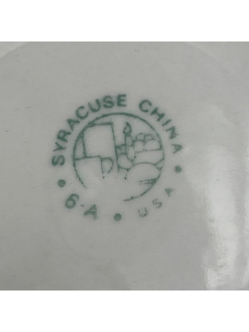 Syracuse China Blue Speckled Saucer 5.5 In Set Of 6 C88 - Picture 6 of 7